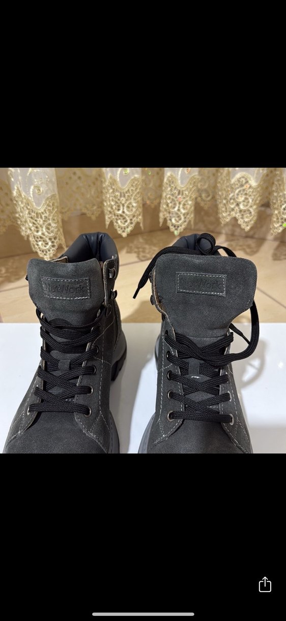 Gri Süet Erkek Sokak Stili Botları - Görsel 2