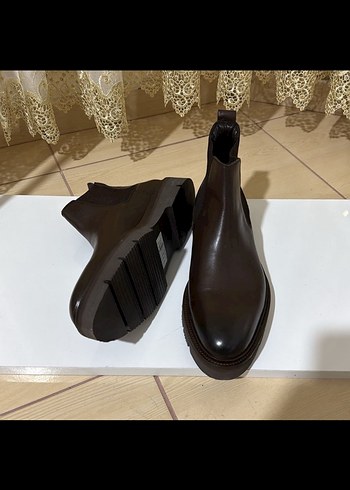 Klasik Kahverengi Deri Erkek Bot - Görsel 5