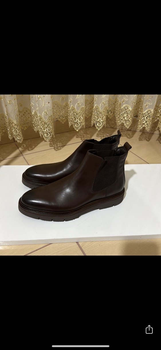 Klasik Kahverengi Deri Erkek Bot - Görsel 2