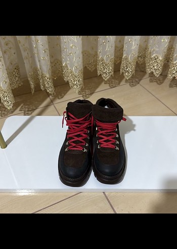 Kahverengi Süet Blok Topuklu erkek Bot - Görsel 3