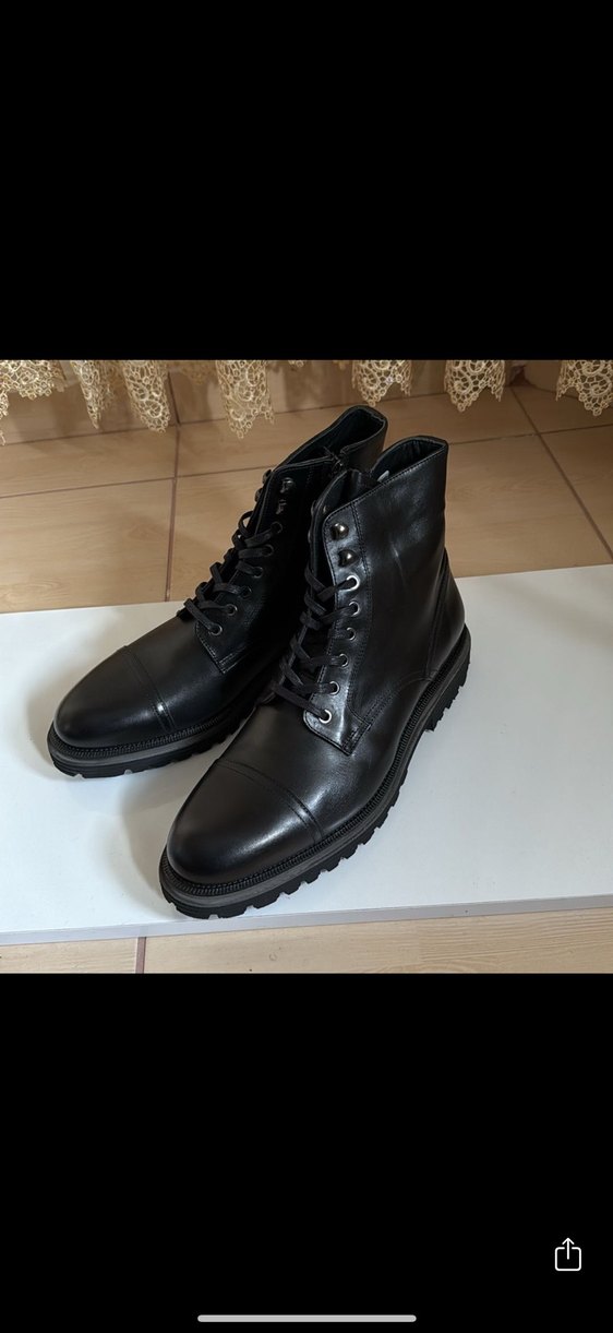 DİVARESE Klasik Siyah Erkek  Bot - Görsel 3