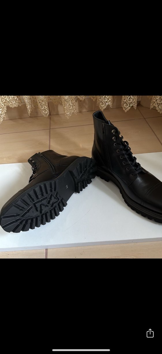 DİVARESE Klasik Siyah Erkek  Bot - Görsel 5