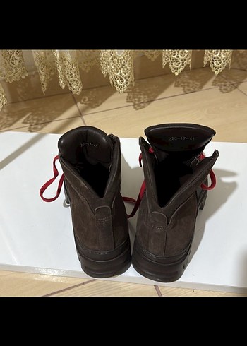 Kahverengi Süet erkek Botlar, Tokalı, Düz Taban - Görsel 4