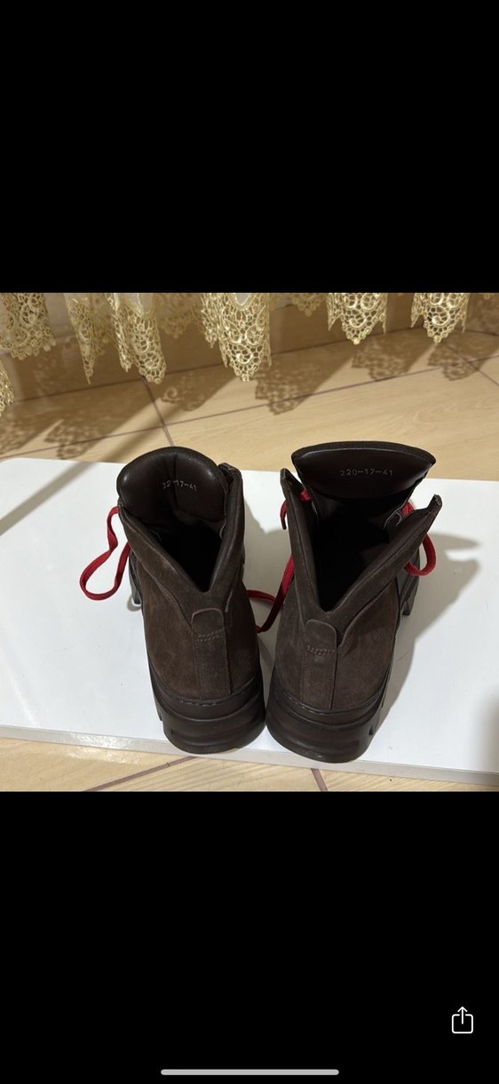 Kahverengi Süet erkek Botlar, Tokalı, Düz Taban - Görsel 4