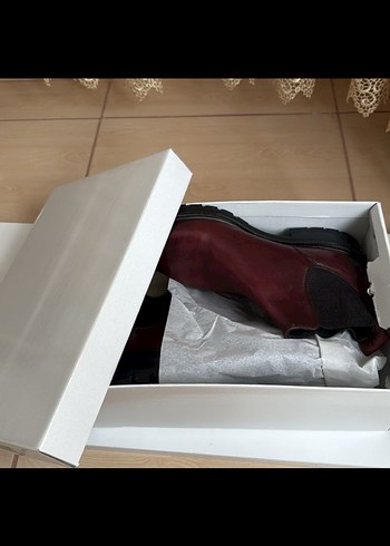 GEORGE HOGG Bordo Erkek Deri Chelsea Bot - Görsel 8