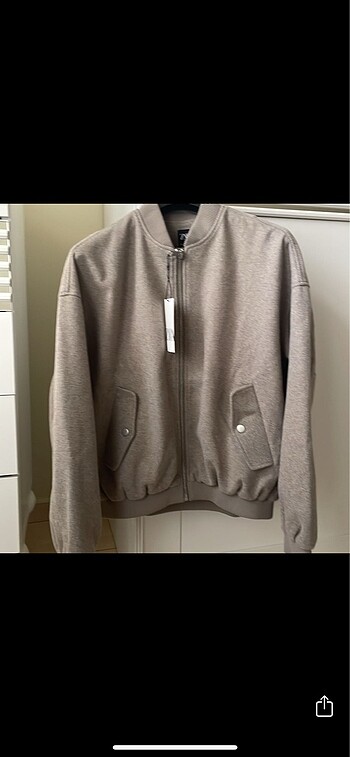 Zara oversize bej bomber mont