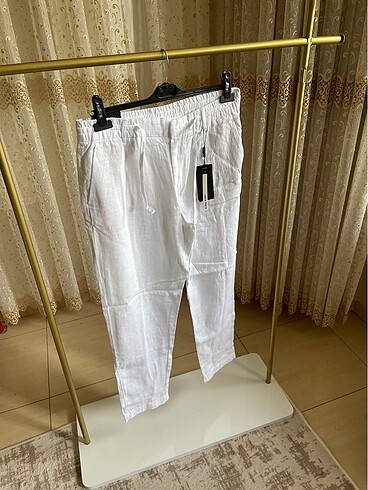 AVVA BELİ LASTİKLİ KETEN PANTOLON