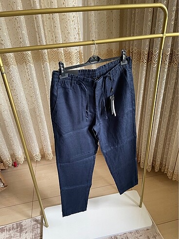 AVVA BELİ LASTİKLİ KETEN PANTOLON