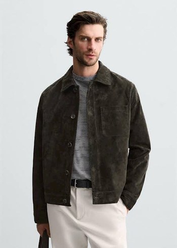 Zara ZARA HAKİKİ DERİ SÜET MONT