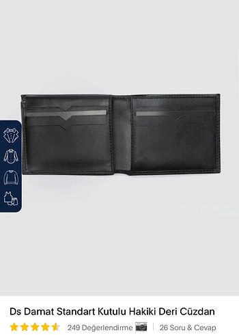 Ds Damat Siyah Hakiki Deri Erkek Cüzdanı - Görsel 4