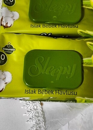 12x90 lı zeytinyağlı sleepy ıslak mendil
