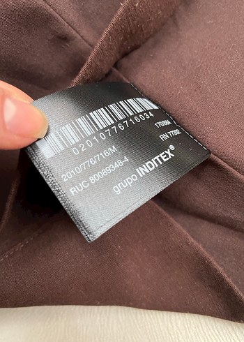 Kadın Kahverengi Deri Kemerli Pantolon - Görsel 7