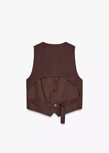 Kadın Kahverengi Deri Kemerli Pantolon - Görsel 2