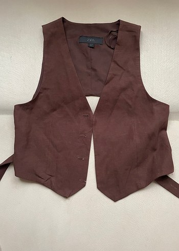 Kadın Kahverengi Deri Kemerli Pantolon - Görsel 3