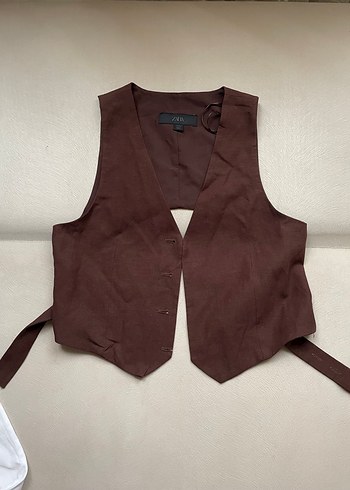 Kadın Kahverengi Deri Kemerli Pantolon - Görsel 4