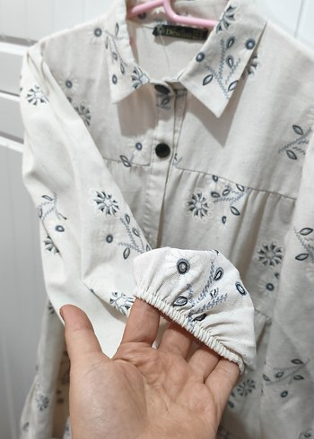 Nakışlı Bohem Gömlek Kadın - Görsel 2