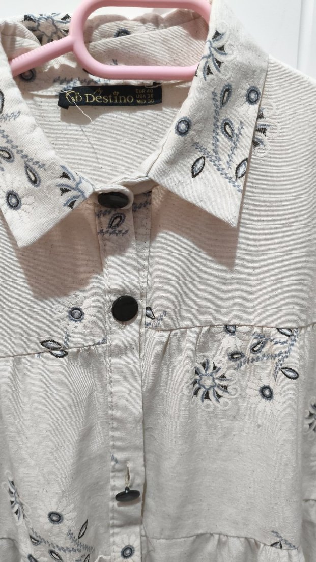 Nakışlı Bohem Gömlek Kadın - Görsel 3