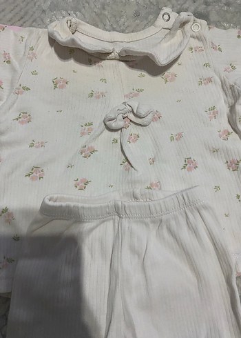 Diğer Uzun Kollu Örgü Bebek Kız Tulumu Seti