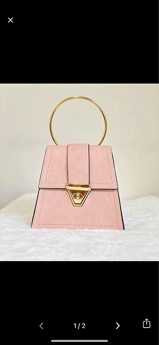 Pembe çanta
