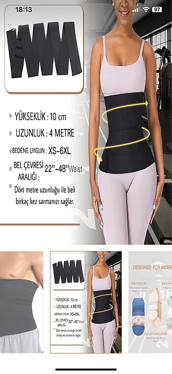 universal Beden siyah Renk 4 metre korse