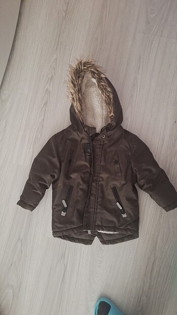 18-24 Ay Beden haki Renk Çocuk Mont