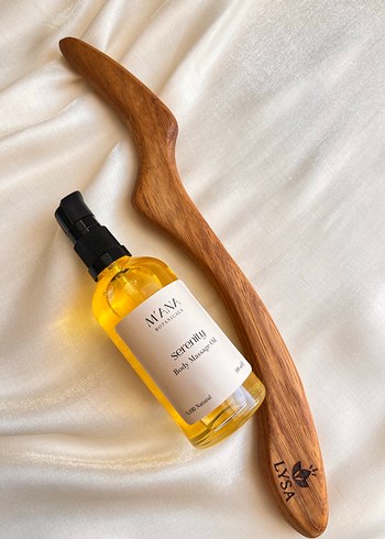 Lysa İroko Masaj Aleti & Serenity Masaj Yağı- Bakım Seti - Görsel 2