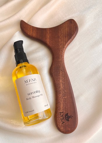 LYSA Maun Masaj Aleti & Serenity Masaj Yağı 2li Bakım Seti - Görsel 3