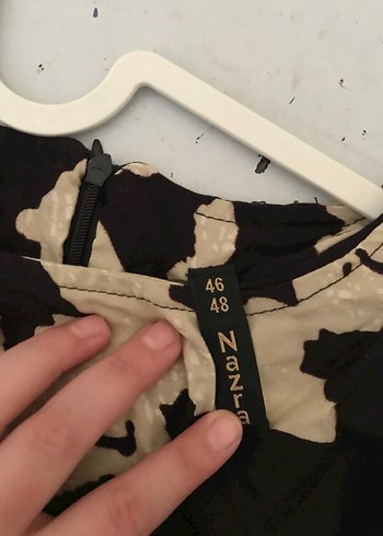 46 Beden Baskılı Uzun Kollu Tesettür Elbise
