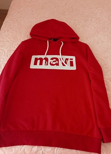l Beden kırmızı Renk Mavi Sweatshirt
