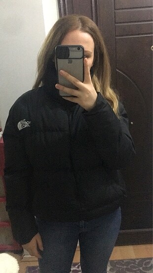Siyah şişme mont