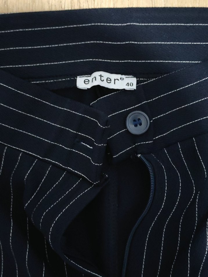 Enter 40 Beden Çizgili Kadın Esnek Kumaş - Görsel 2