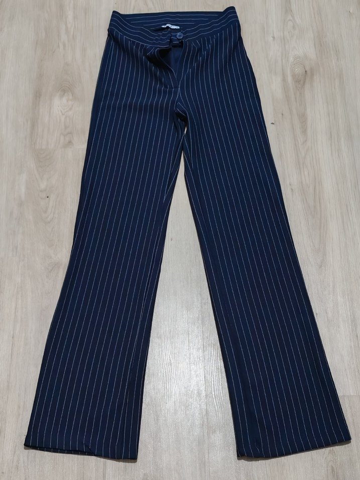 Enter 40 Beden Çizgili Kadın Esnek Kumaş - Görsel 3