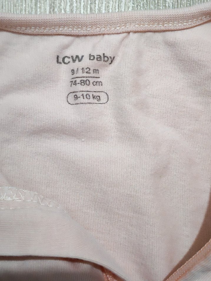 LCW BABY 9/12 AY (2) Adet Fermuarlı Bebek Kız Tulumu - Görsel 4