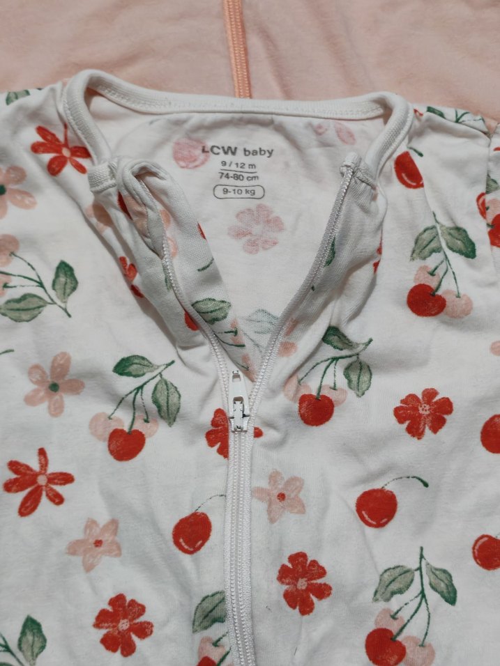 LCW BABY 9/12 AY (2) Adet Fermuarlı Bebek Kız Tulumu - Görsel 2