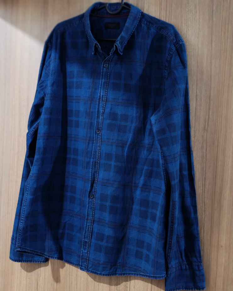 COLIN'S ERKEK XL Lacivert Denim Gömlek Uzun Kollu - Görsel 2