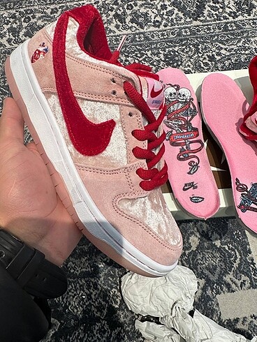 38 Beden NİKE DUNK LOW PİNK ÖZEL