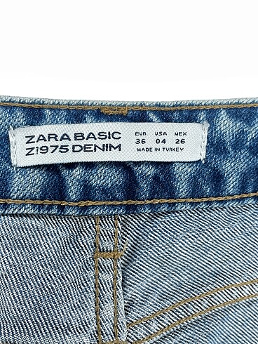 36 Beden mavi Renk Zara Jean / Kot %70 İndirimli.