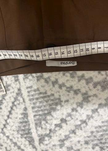 Kahverengi wide leg Kumaş Pantolon - Görsel 3