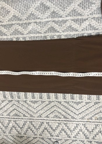 Kahverengi wide leg Kumaş Pantolon - Görsel 2