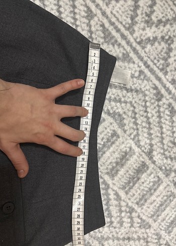 Gri Kadın Kumaş Pantolon wide leg - Görsel 3