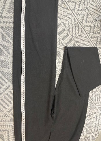 Gri Kadın Kumaş Pantolon wide leg - Görsel 2