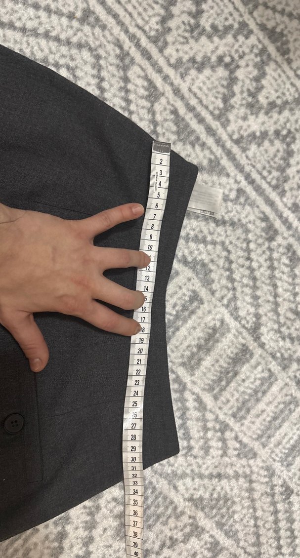 Gri Kadın Kumaş Pantolon wide leg - Görsel 3