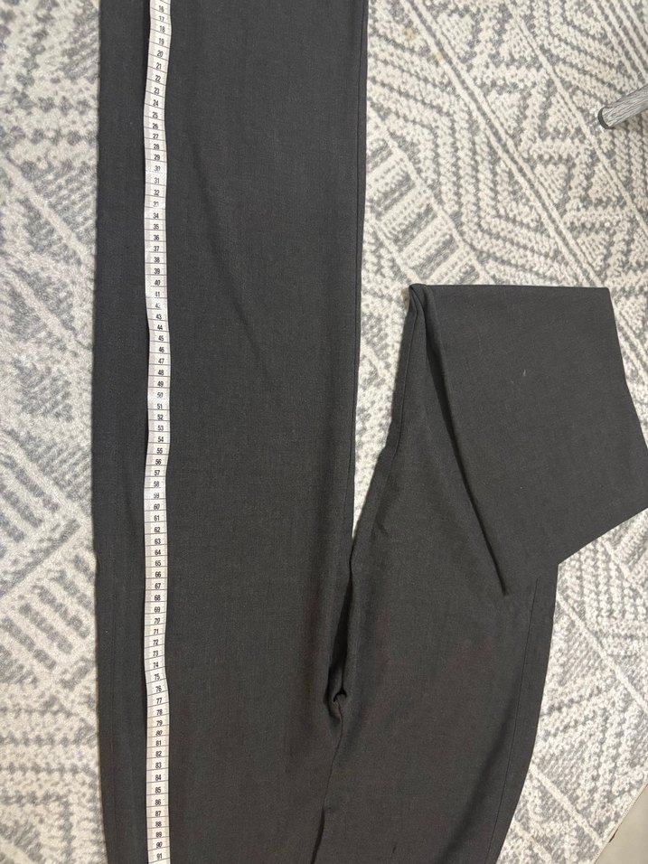 Gri Kadın Kumaş Pantolon wide leg - Görsel 2