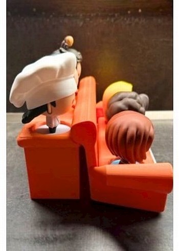 Friends turuncu koltuk standı - Görsel 3