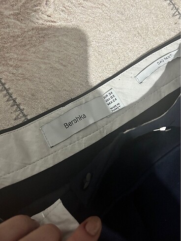 34 Beden Bershka lacivert dad pant