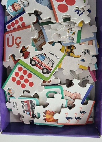 Diğer Egitici puzzle meslekler ve sayılar