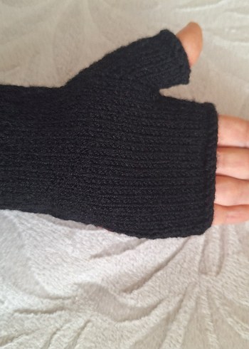 El Örgüsü Parmaksız Eldiven - Görsel 3