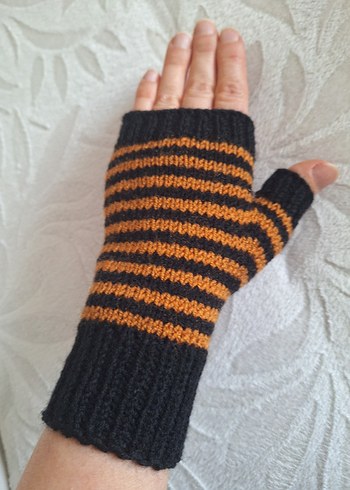 El Örgüsü Parmaksız Eldiven - Görsel 2