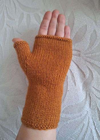 El Örgüsü Parmaksız Eldiven - Görsel 3