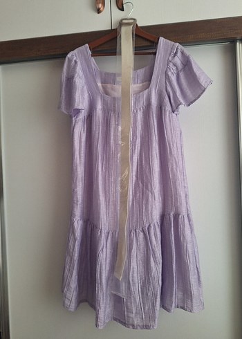 Lila Midi boy elbise